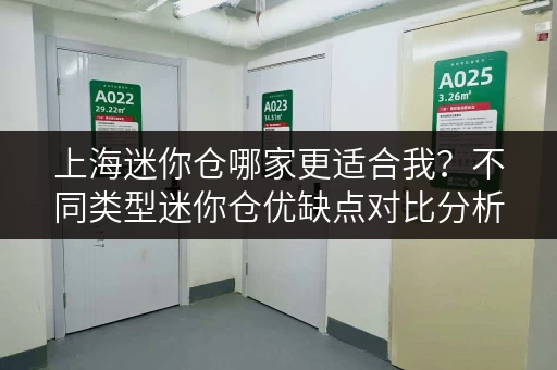 上海迷你仓哪家更适合我？不同类型迷你仓优缺点对比分析