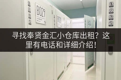 寻找奉贤金汇小仓库出租？这里有电话和详细介绍！