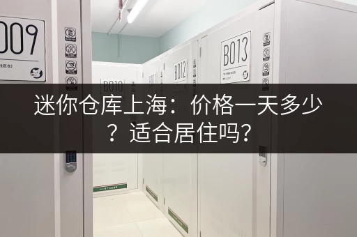 迷你仓库上海：价格一天多少？适合居住吗？