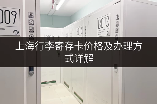 上海行李寄存卡价格及办理方式详解