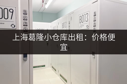 上海葛隆小仓库出租：价格便宜，灵活租期，随时退租！