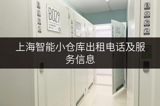 上海智能小仓库出租电话及服务信息，一站式解决您的仓储难题！