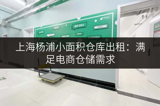 上海杨浦小面积仓库出租：满足电商仓储需求，价格面议