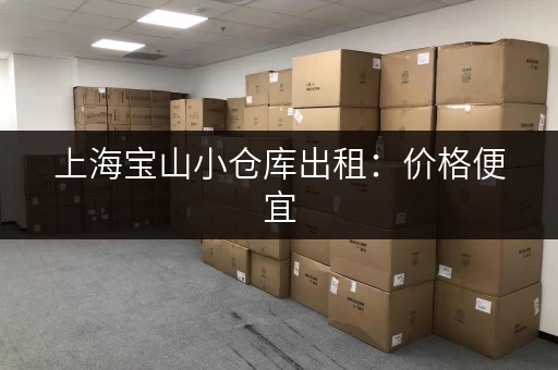 上海宝山小仓库出租：价格便宜，面积灵活，多种选择