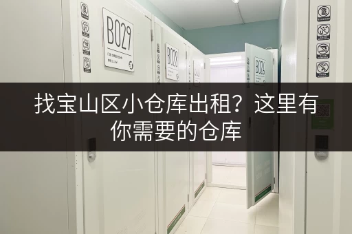 找宝山区小仓库出租？这里有你需要的仓库