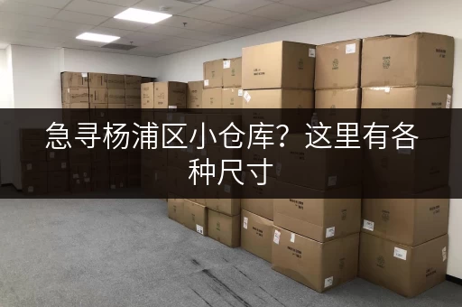 急寻杨浦区小仓库？这里有各种尺寸，满足您的需求
