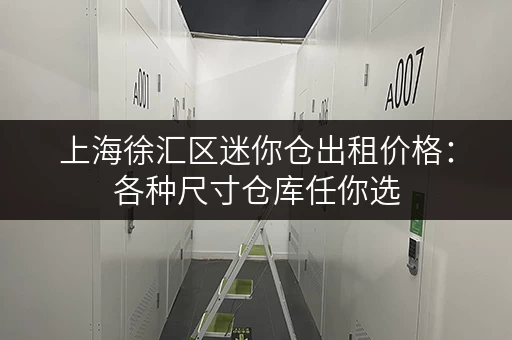 上海徐汇区迷你仓出租价格：各种尺寸仓库任你选