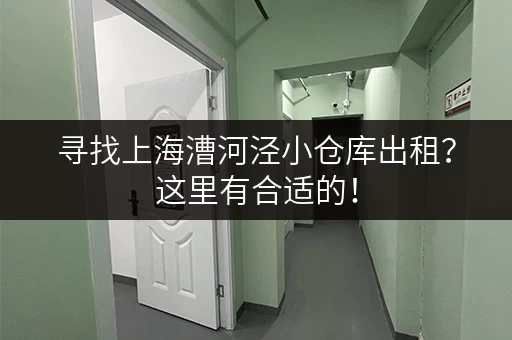 寻找上海漕河泾小仓库出租？这里有合适的！