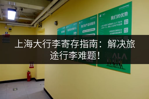 上海大行李寄存指南：解决旅途行李难题！