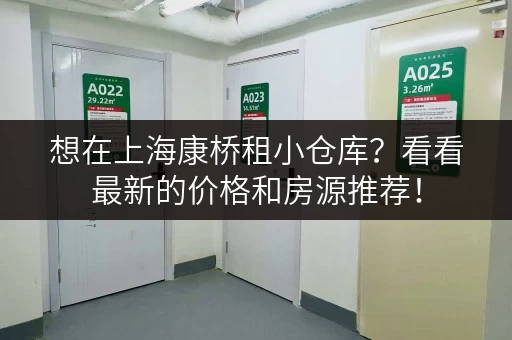 想在上海康桥租小仓库？看看最新的价格和房源推荐！