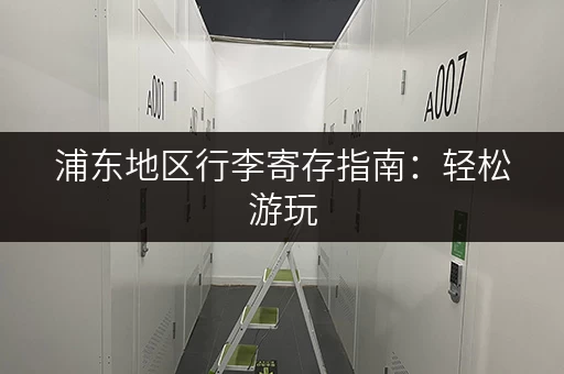 浦东地区行李寄存指南：轻松游玩，解放双手