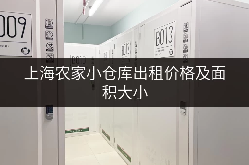 上海农家小仓库出租价格及面积大小，都在这里！