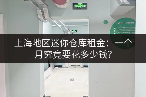 上海地区迷你仓库租金：一个月究竟要花多少钱？