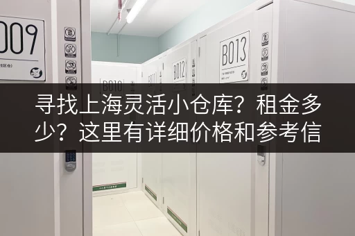 寻找上海灵活小仓库？租金多少？这里有详细价格和参考信息！