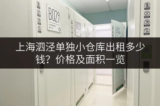 上海泗泾单独小仓库出租多少钱？价格及面积一览