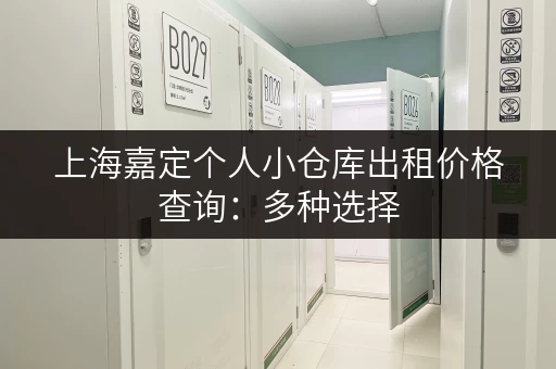 上海嘉定个人小仓库出租价格查询：多种选择，任您挑选！