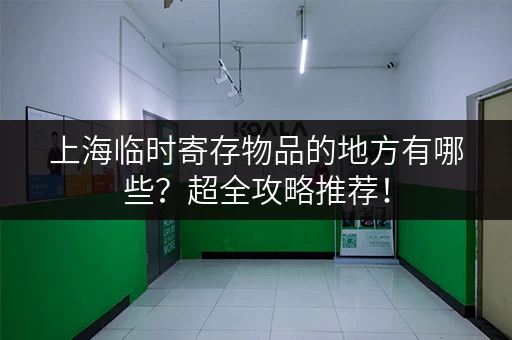 上海临时寄存物品的地方有哪些？超全攻略推荐！