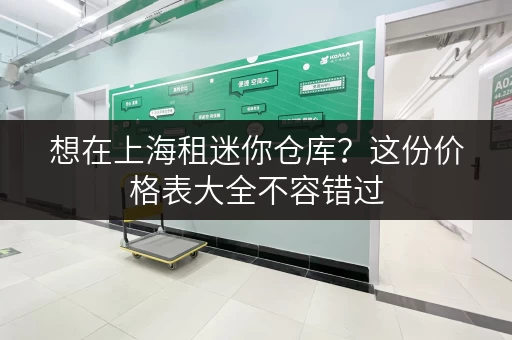 想在上海租迷你仓库？这份价格表大全不容错过