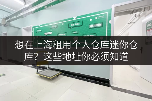 想在上海租用个人仓库迷你仓库？这些地址你必须知道