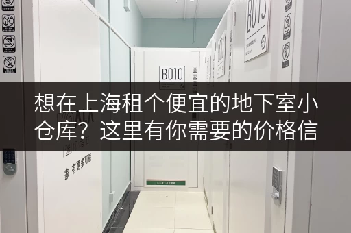想在上海租个便宜的地下室小仓库？这里有你需要的价格信息！