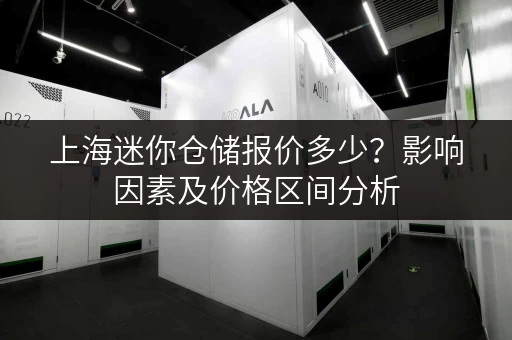 上海迷你仓储报价多少？影响因素及价格区间分析