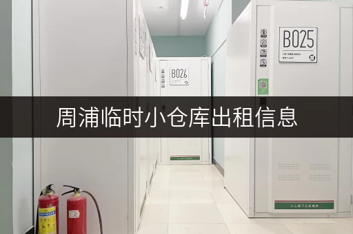 周浦临时小仓库出租信息，满足您短期仓储需求！