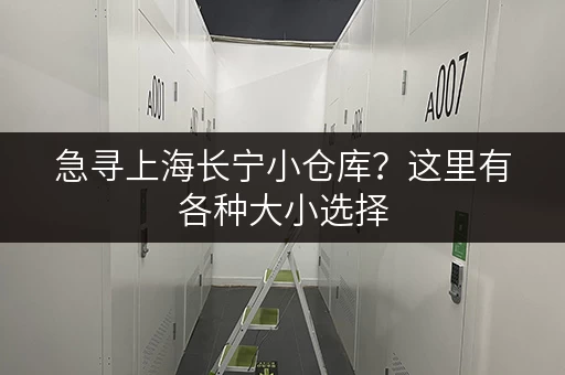 急寻上海长宁小仓库？这里有各种大小选择