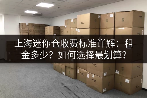 上海迷你仓收费标准详解：租金多少？如何选择最划算？
