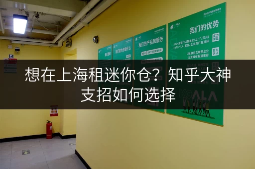 想在上海租迷你仓？知乎大神支招如何选择