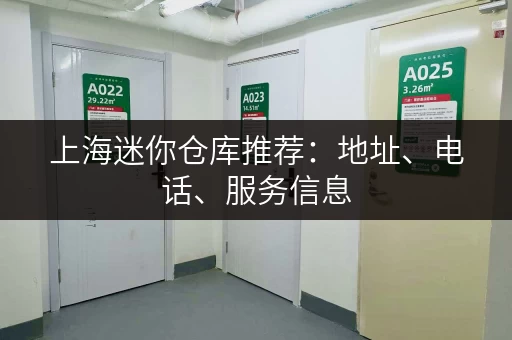 上海迷你仓库推荐：地址、电话、服务信息