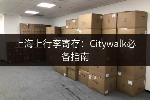 上海上行李寄存：Citywalk必备指南，轻装上阵玩转上海