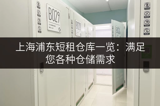 上海浦东短租仓库一览：满足您各种仓储需求