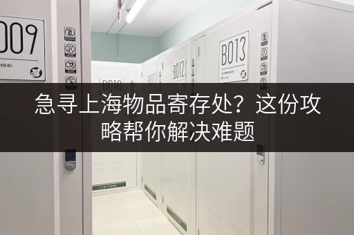 急寻上海物品寄存处？这份攻略帮你解决难题