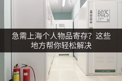 急需上海个人物品寄存？这些地方帮你轻松解决