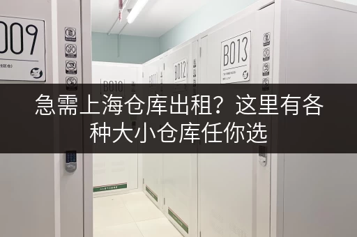急需上海仓库出租？这里有各种大小仓库任你选