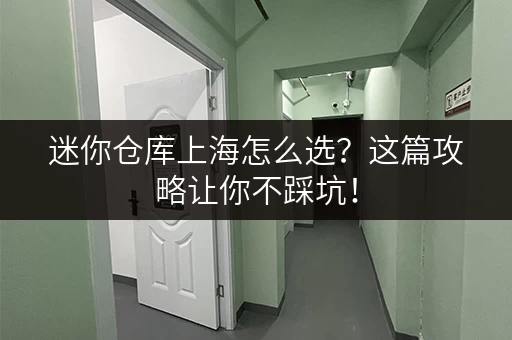 迷你仓库上海怎么选？这篇攻略让你不踩坑！