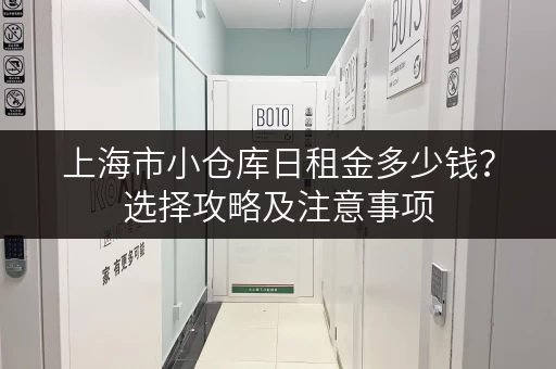 上海市小仓库日租金多少钱？选择攻略及注意事项