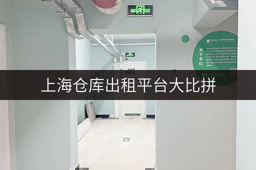 上海仓库出租平台大比拼，哪家更适合你？