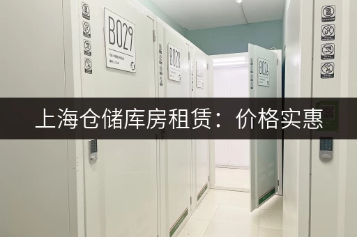 上海仓储库房租赁：价格实惠，空间灵活，多种选择
