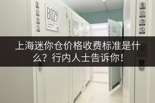 上海迷你仓价格收费标准是什么？行内人士告诉你！
