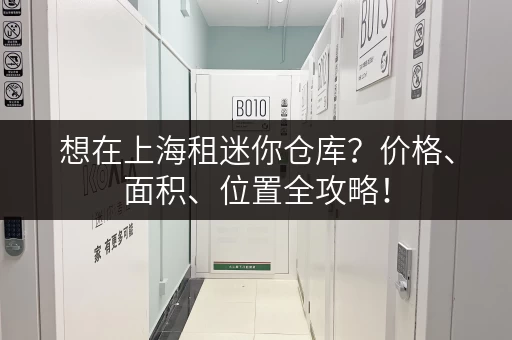 想在上海租迷你仓库？价格、面积、位置全攻略！