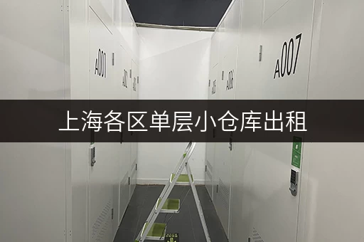 上海各区单层小仓库出租，满足您的仓储需求