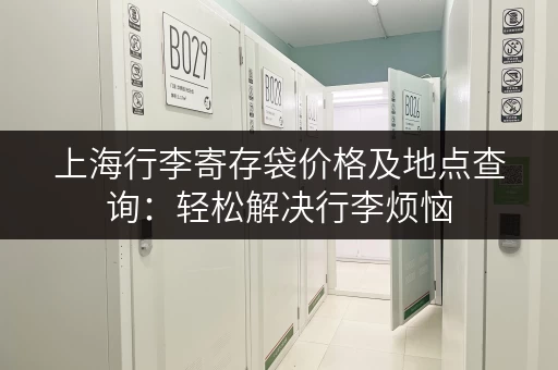 上海行李寄存袋价格及地点查询：轻松解决行李烦恼