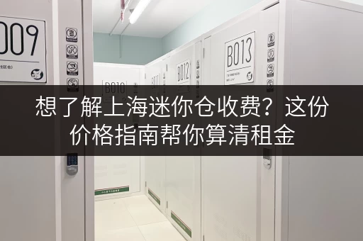想了解上海迷你仓收费？这份价格指南帮你算清租金