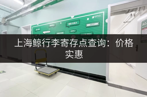 上海鲸行李寄存点查询：价格实惠，安全可靠