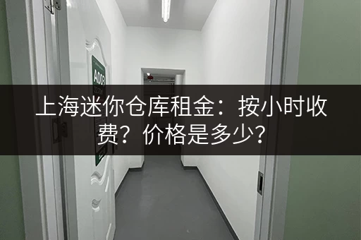 上海迷你仓库租金：按小时收费？价格是多少？