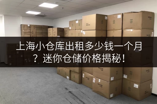上海小仓库出租多少钱一个月？迷你仓储价格揭秘！