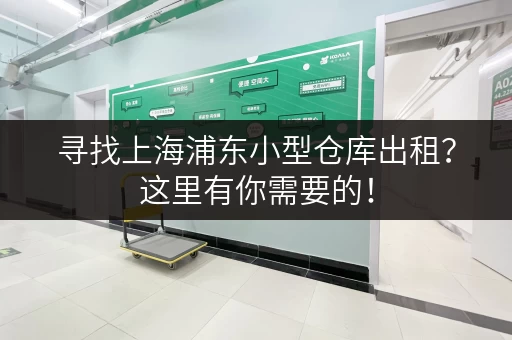 寻找上海浦东小型仓库出租？这里有你需要的！