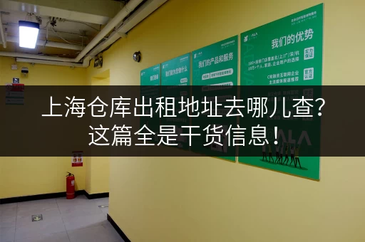 上海仓库出租地址去哪儿查？这篇全是干货信息！