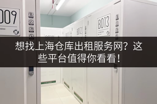 想找上海仓库出租服务网？这些平台值得你看看！